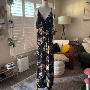 Xhilaration Black Floral Dress